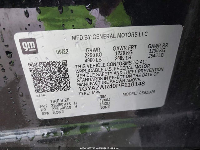 2023 CADILLAC XT4 1GYAZAR40PF110148 Photo 8