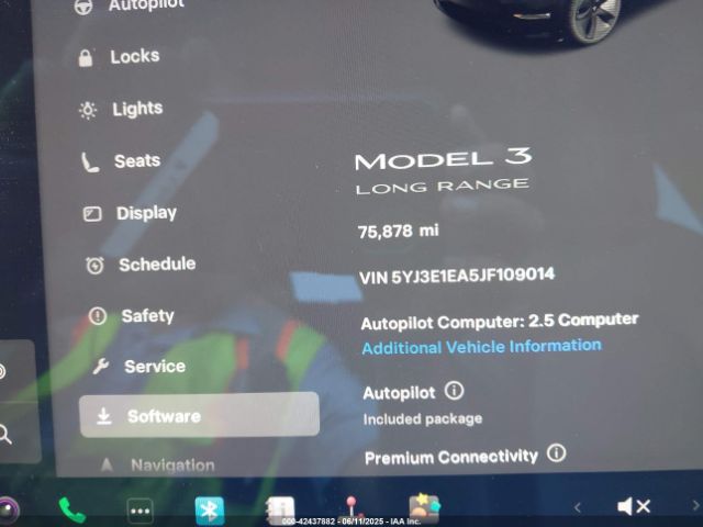 5YJ3E1EA5JF109014 Tesla MODEL 3