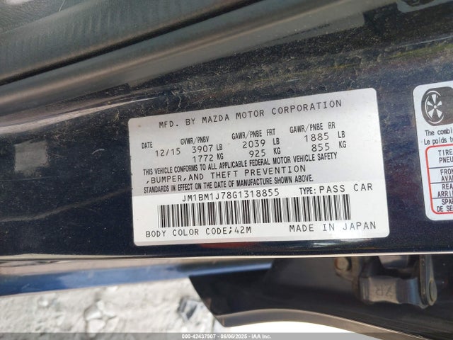 JM1BM1J78G1318855 Mazda pe