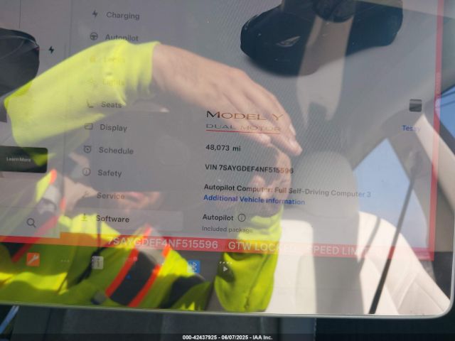 2022 TESLA MODEL Y 7SAYGDEF4NF515596 Photo 6