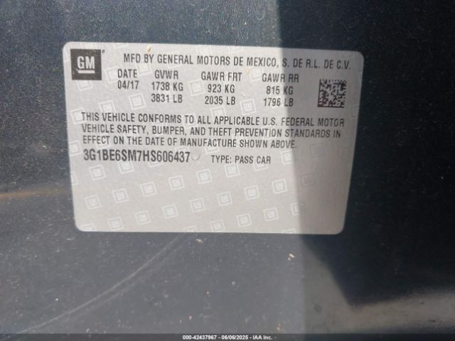 2017 CHEVROLET CRUZE 3G1BE6SM7HS606437 Photo 8