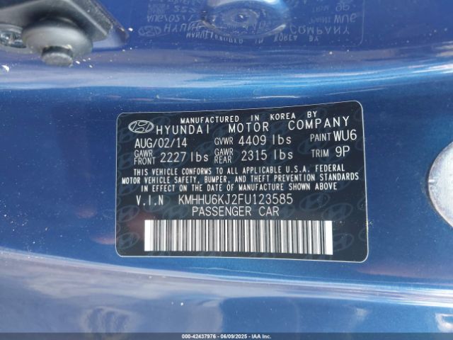2015 HYUNDAI GENESIS KMHHU6KJ2FU123585 Photo 8
