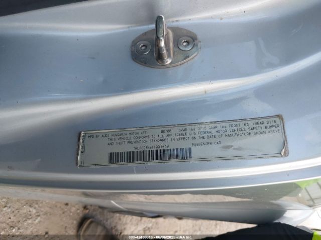 2001 AUDI TT TRUTC28N911001049 Photo 8