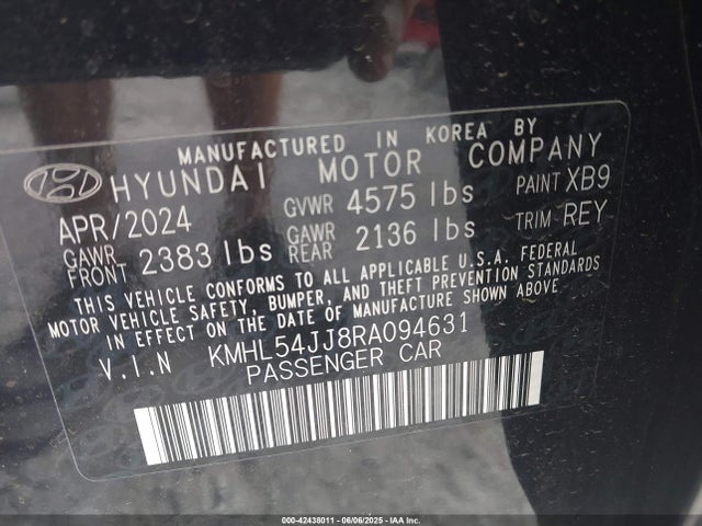 KMHL54JJ8RA094631 Hyundai gdi nu pe