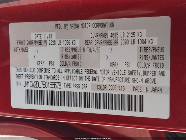 JM1CW2DL7E0166678 Mazda Mazda5 Grand Touring