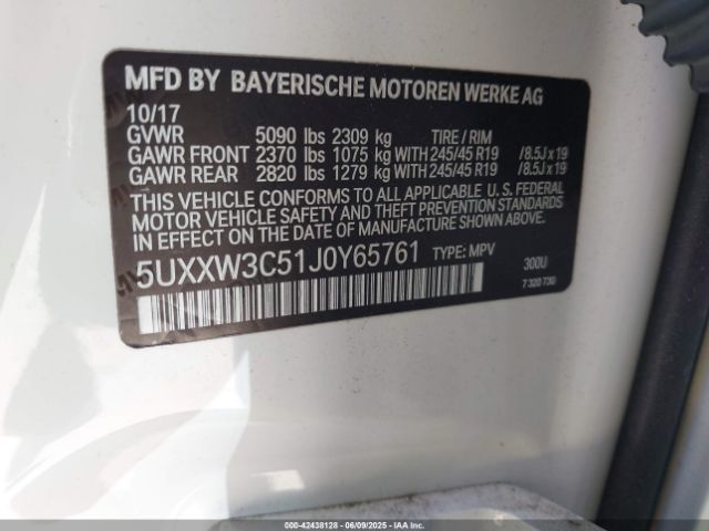 2018 BMW X4 5UXXW3C51J0Y65761 Photo 8