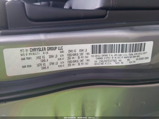 2014 JEEP GRAND CHEROKEE 1C4RJFAG7EC477923 Photo 8