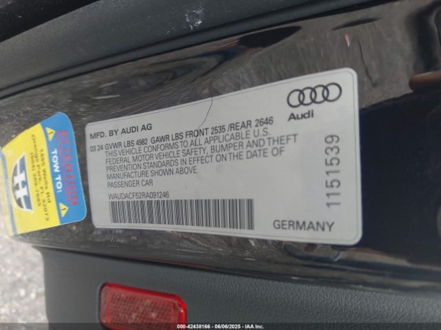 2024 AUDI A5 SPORTBACK WAUDACF52RA091246 Photo 8