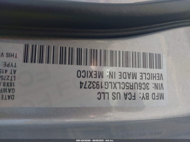 3C6UR5CLXLG193274 RAM 2020