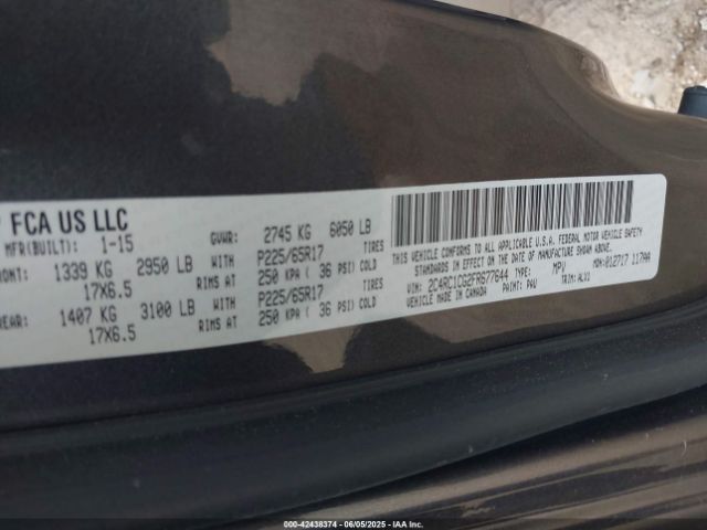 2C4RC1CG2FR677644 Chrysler Town & Country Touring-l