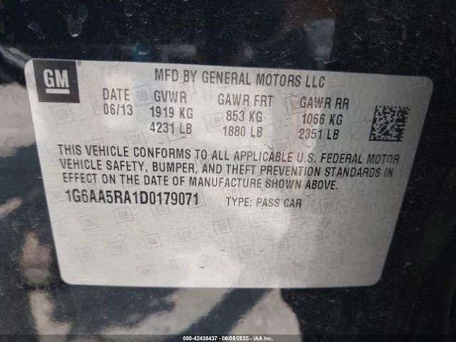 2013 CADILLAC ATS 1G6AA5RA1D0179071 Photo 8