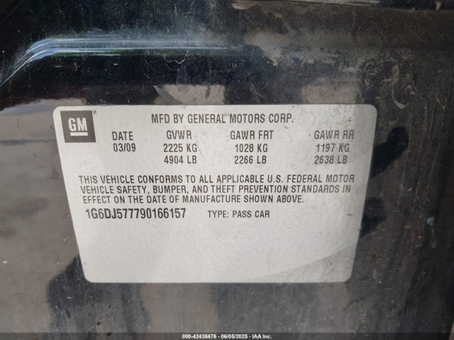 2009 CADILLAC CTS 1G6DJ577790166157 Photo 8