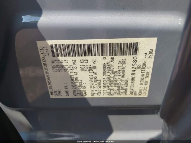2021 NISSAN ROGUE 5N1AT3CB8MC842580 Photo 8