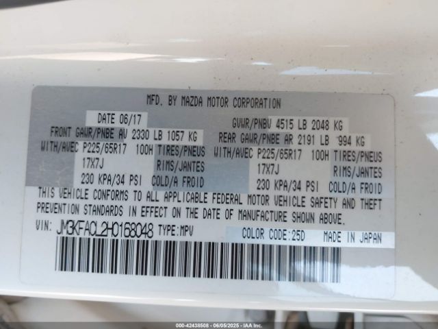 JM3KFACL2H0168048 Mazda py