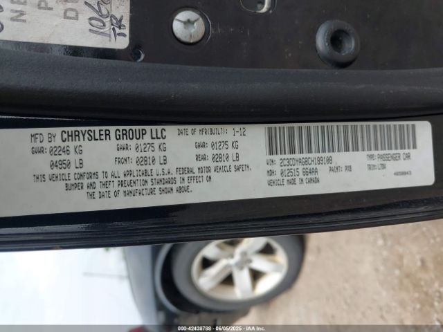 2012 DODGE CHALLENGER 2C3CDYAG8CH189108 Photo 8