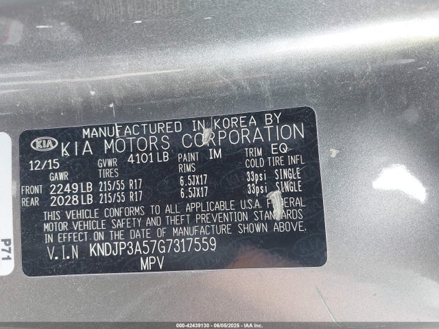 KNDJP3A57G7317559 KIA SOUL +