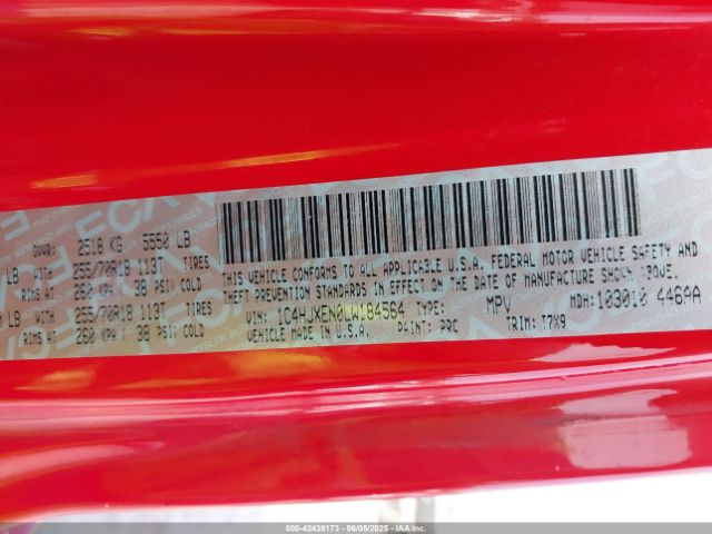2020 JEEP WRANGLER UNLIMITED 1C4HJXEN0LW184564 Photo 8