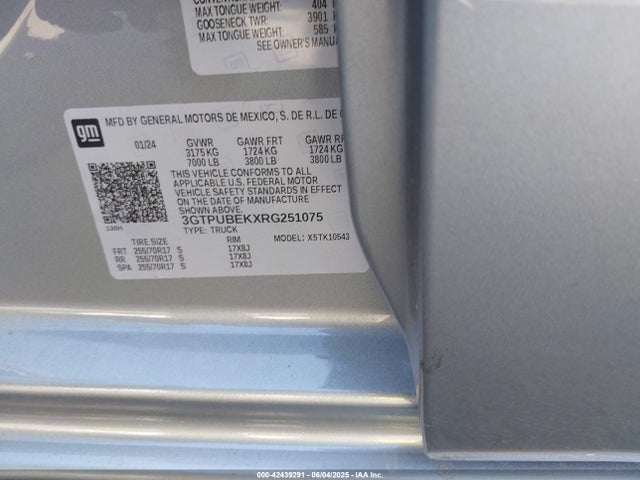 3GTPUBEKXRG251075 GMC l3b