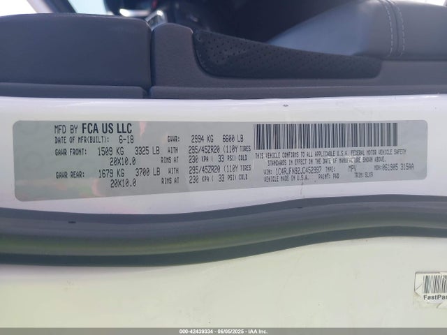 1C4RJFN92JC452997 Jeep 2018