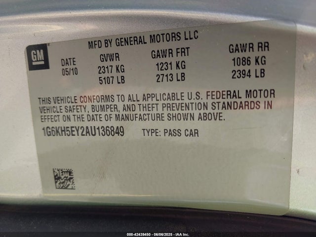 2010 CADILLAC DTS 1G6KH5EY2AU136849 Photo 8