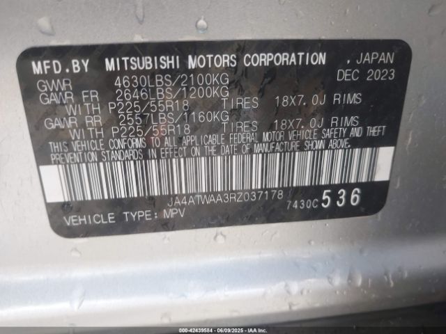 2024 MITSUBISHI ECLIPSE CROSS JA4ATWAA3RZ037178 Photo 8