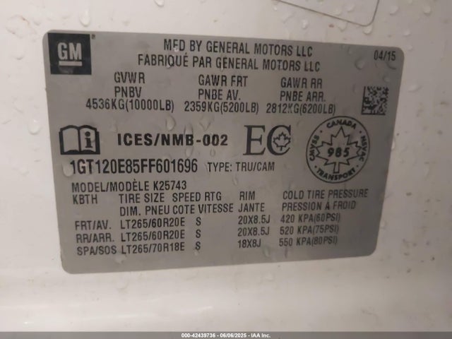 1GT120E85FF601696 GMC lml