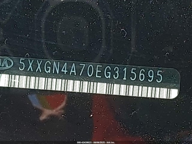5XXGN4A70EG315695 KIA dohc gdi theta ii