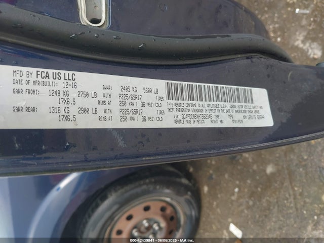 3C4PDCABXHT562345 Dodge 2017