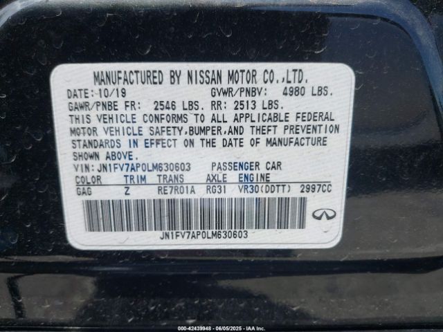 2020 INFINITI Q50 JN1FV7AP0LM630603 Photo 8