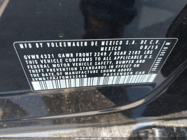 3VWD17AJ7GM232596 Volkswagen 1.8t