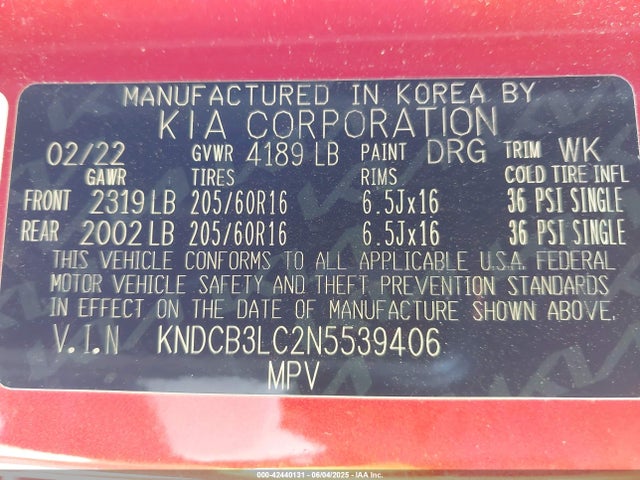 KIA gdi 2022 KNDCB3LC2N5539406 Image 9