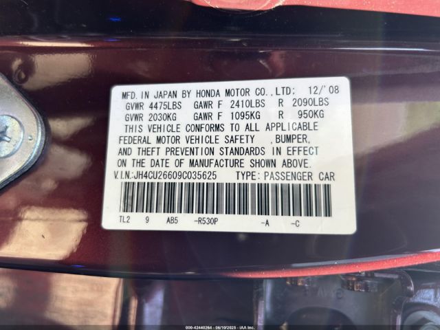 2009 ACURA TSX JH4CU26609C035625 Photo 8