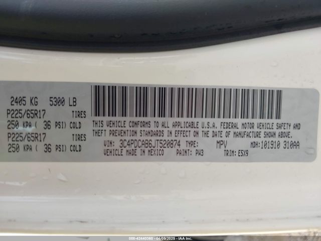 2018 DODGE JOURNEY 3C4PDCAB6JT520874 Photo 8