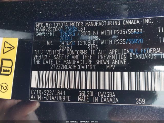 2017 LEXUS RX 350 2T2ZZMCA3HC040191 Photo 8