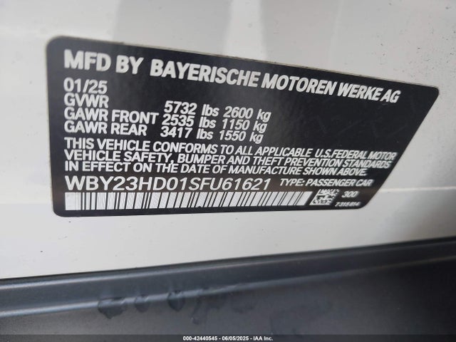 BMW I4 2025 WBY23HD01SFU61621 Image 9