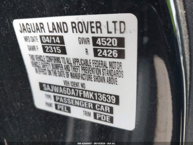 2015 JAGUAR F-TYPE SAJWA6DA7FMK13639 Photo 8