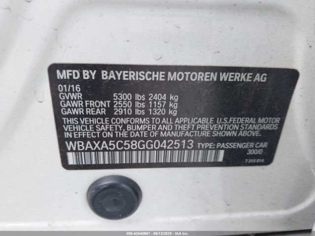WBAXA5C58GG042513 BMW 535d