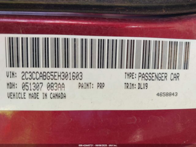 2C3CCABG5EH301603 Chrysler 2014