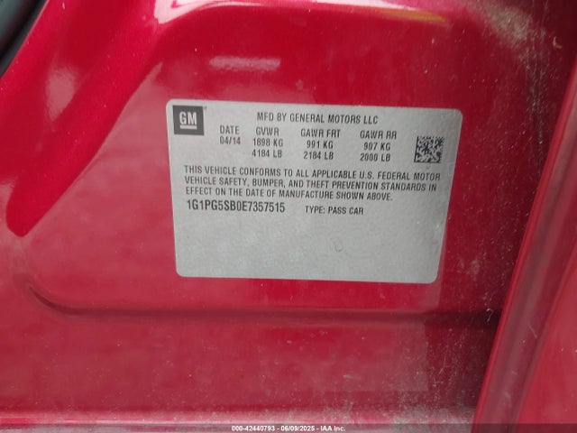 Chevrolet LUV 2014 1G1PG5SB0E7357515 Image 9