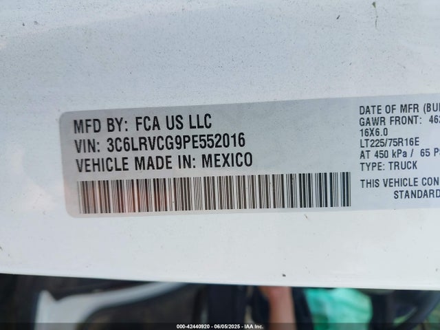 RAM Promaster 2500 2023 3C6LRVCG9PE552016 Image 9