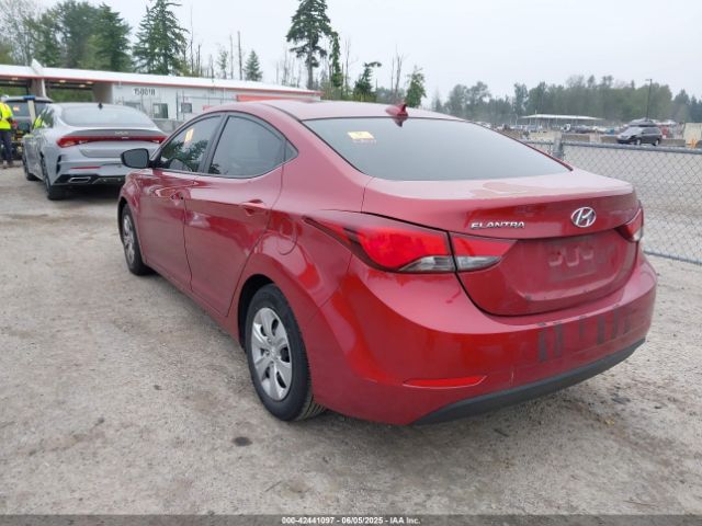 5NPDH4AE3GH789527 Hyundai ELANTRA SE