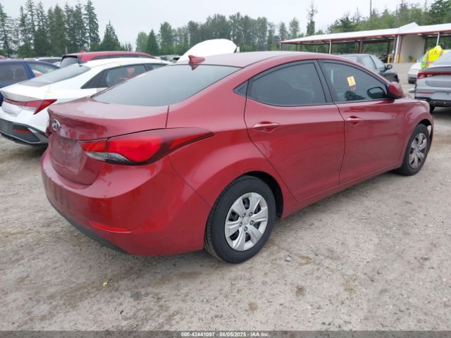 5NPDH4AE3GH789527 Hyundai ELANTRA SE