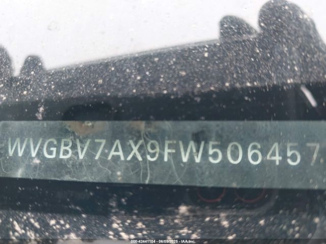 WVGBV7AX9FW506457 Volkswagen Tiguan Sel