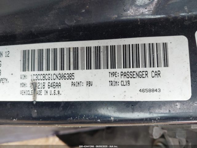 2012 CHRYSLER 200 1C3CCBCG1CN306385 Photo 8