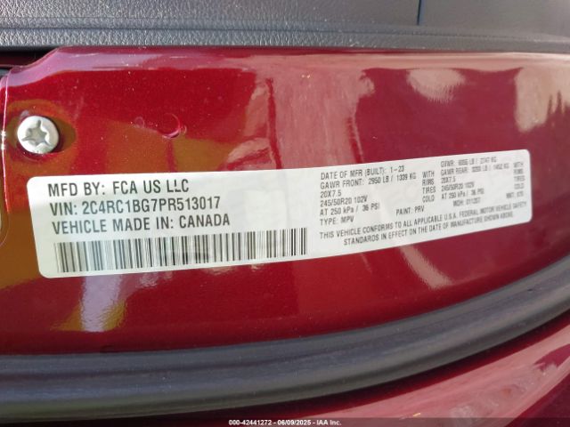 2023 CHRYSLER PACIFICA 2C4RC1BG7PR513017 Photo 8
