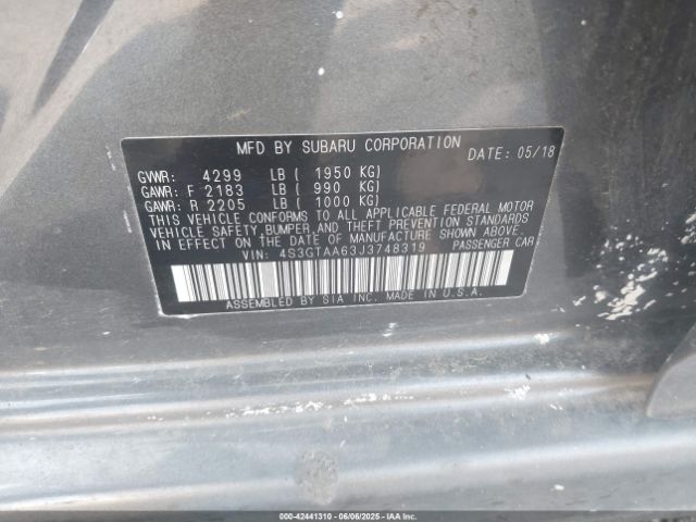 4S3GTAA63J3748319 Subaru 2018