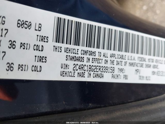 2014 CHRYSLER TOWN & COUNTRY 2C4RC1BG2ER339158 Photo 8