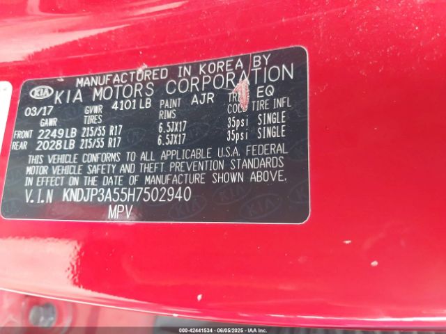 KNDJP3A55H7502940 KIA SOUL +