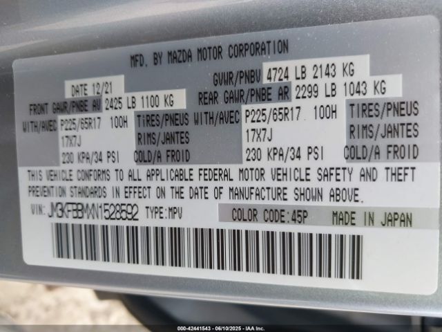 2022 MAZDA CX-5 JM3KFBBMXN1528592 Photo 8