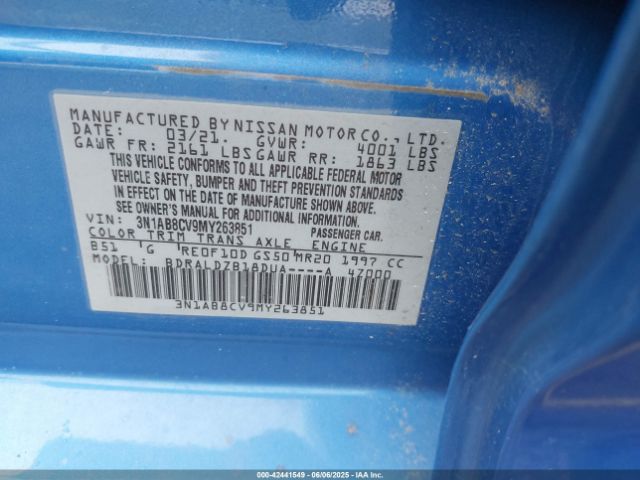 2021 NISSAN SENTRA 3N1AB8CV9MY263851 Photo 8